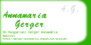 annamaria gerger business card